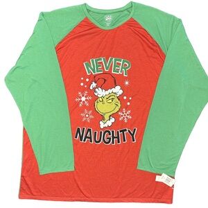 The Grinch mischievous playful festive funny oversized cozy sleep shirt NWT 3X